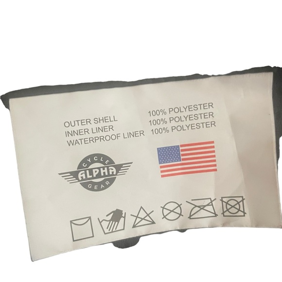 Mens Alpha Cycle Gear Biker Jacket with Pads Size 2XL - Picture 6 of 10